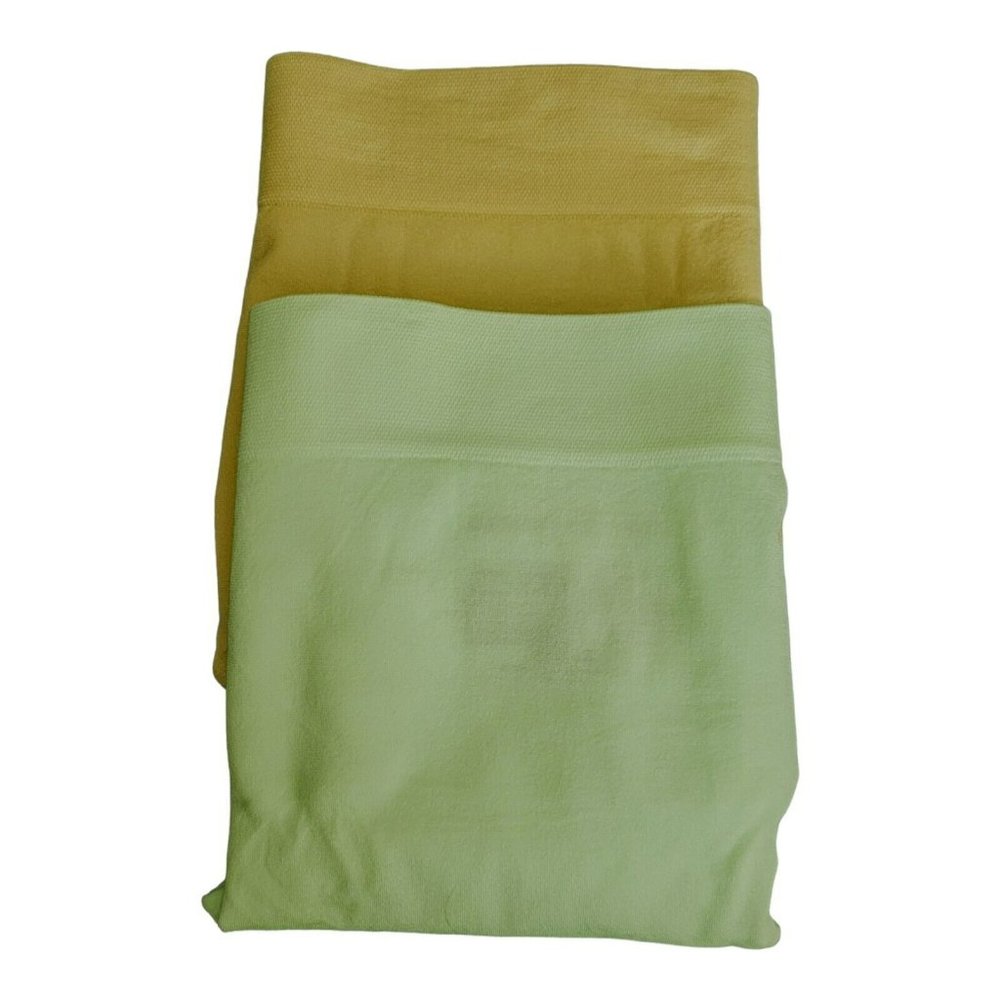 2 pack Women's Teen Full Coverage Briefs Green Nude Size MM Silky Soft Everyday